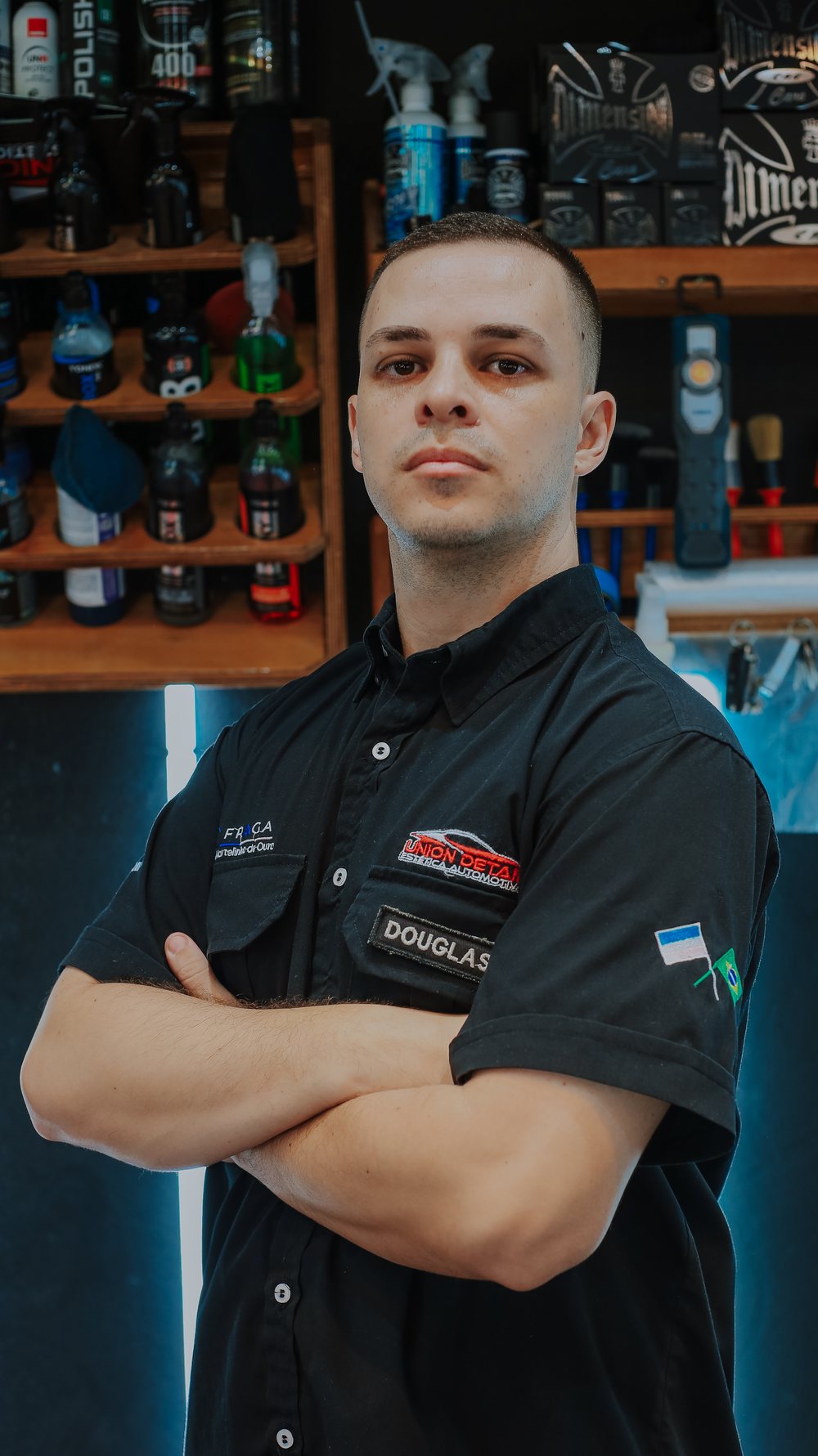 Douglas, especialista da Union Detail Estética Automotiva
